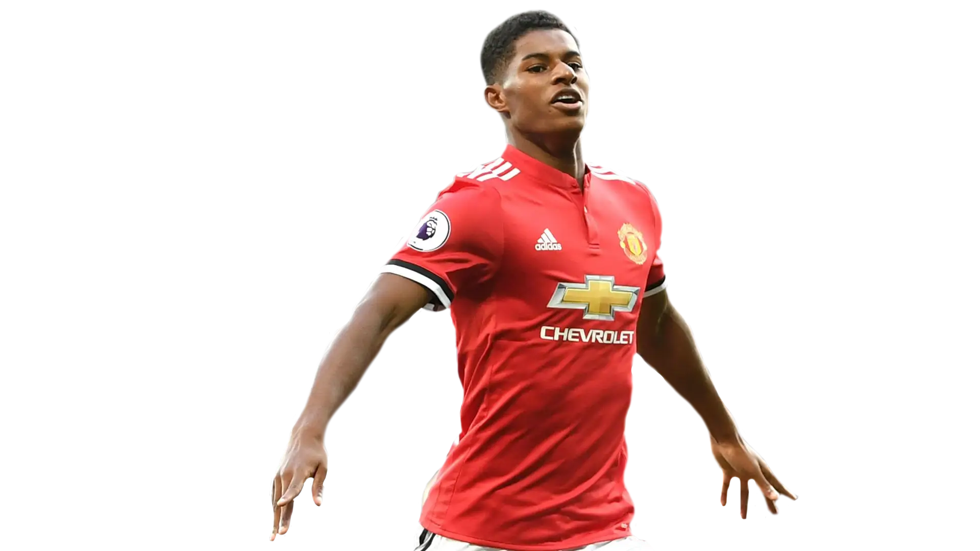 Soccer Player in Red Jersey