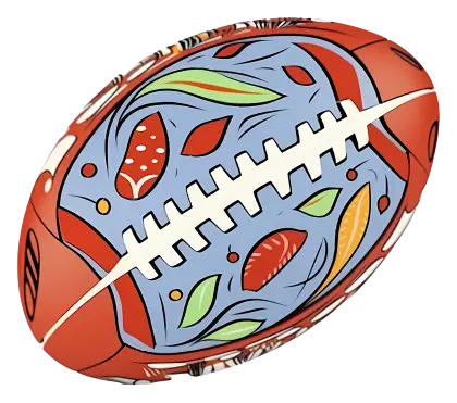 Colorful Decorative Football