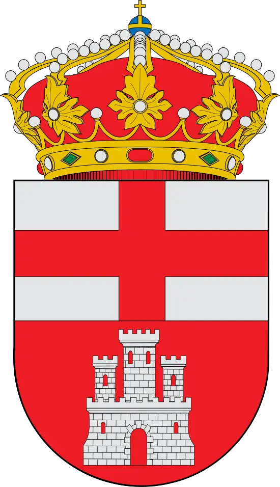 Heraldic Crest with Crown and Castle