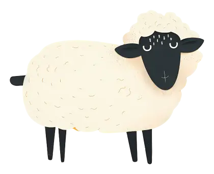 Adorable Sheep Illustration