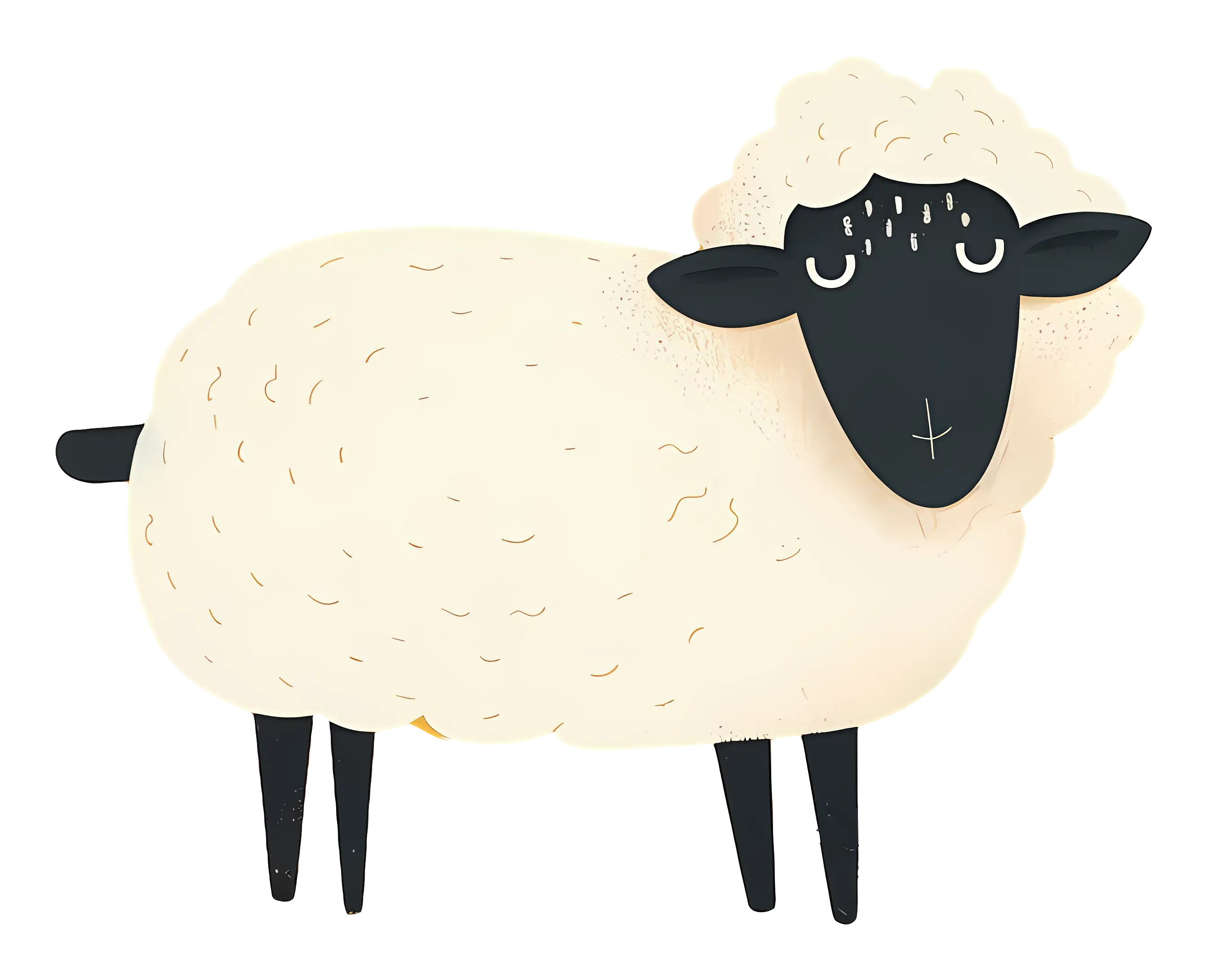Adorable Sheep Illustration