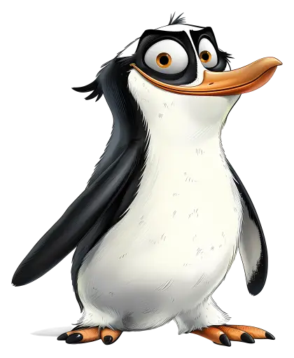 Cute Cartoon Penguin