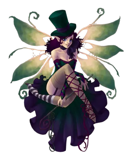 Fantasy Fairy Character with Magical Wings