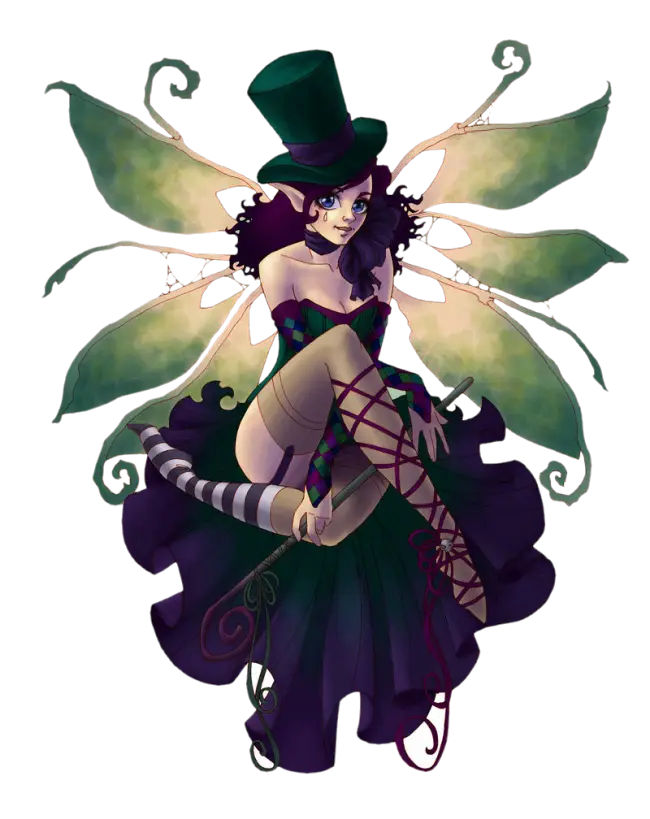 Fantasy Fairy Character with Magical Wings