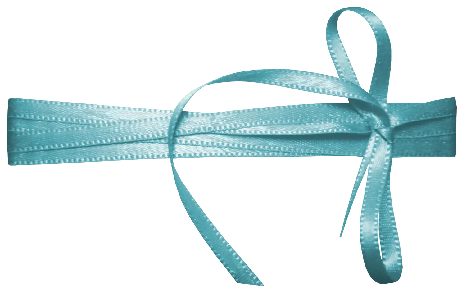 Light Blue Ribbon Bow for Decoration