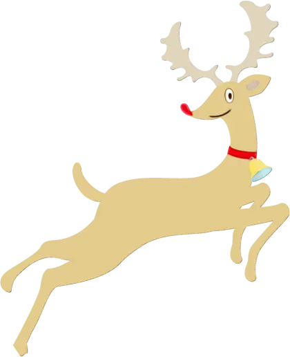 Christmas Cartoon Reindeer Illustration