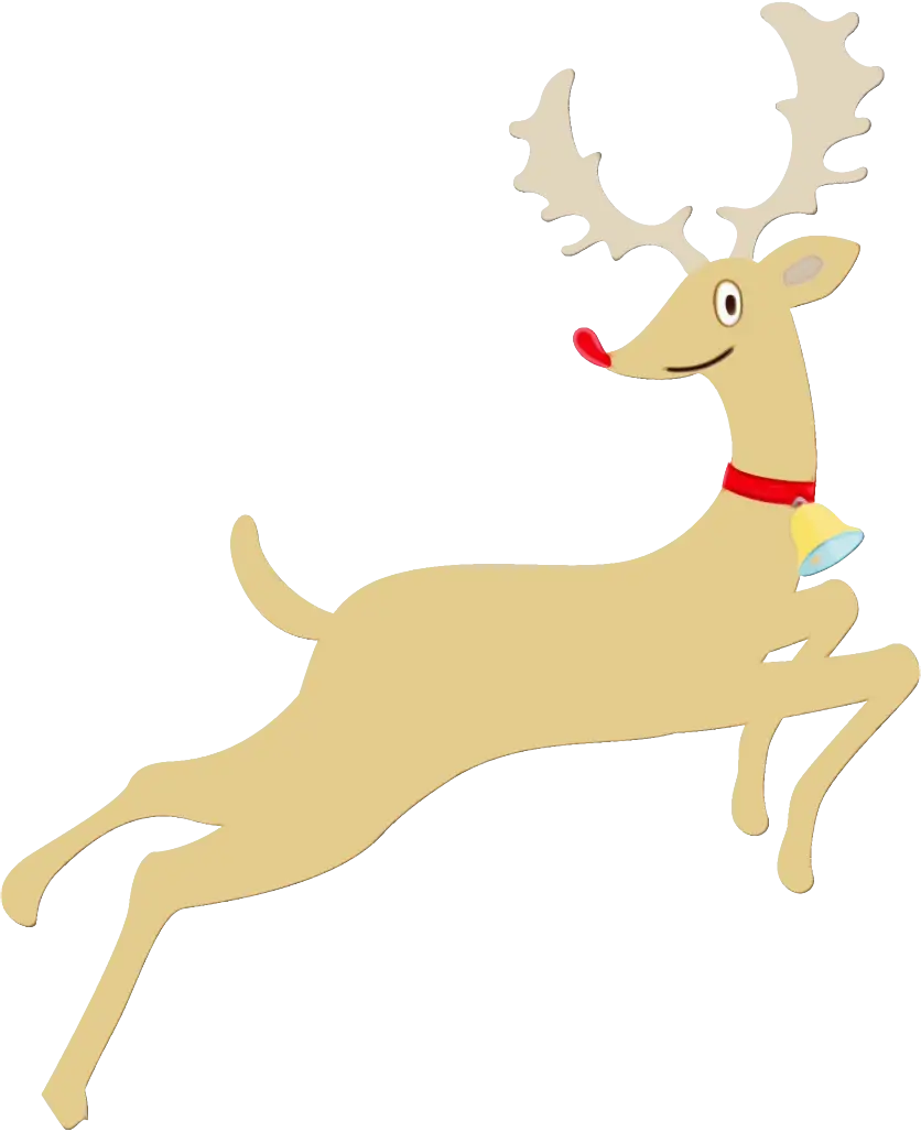 Christmas Cartoon Reindeer Illustration
