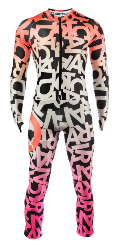 Patterned Ski Suit for Winter Sports