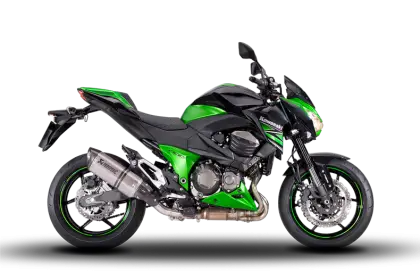 Green and Black Motorcycle Illustration
