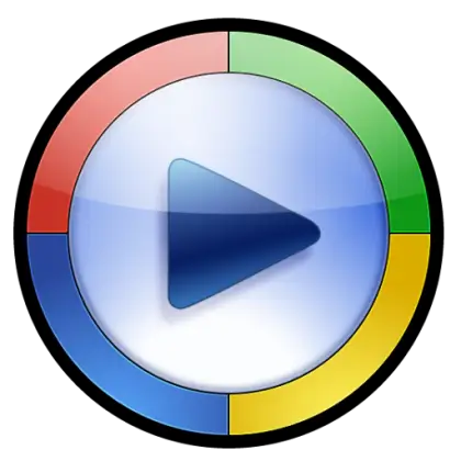 Circular Play Button Media Logo