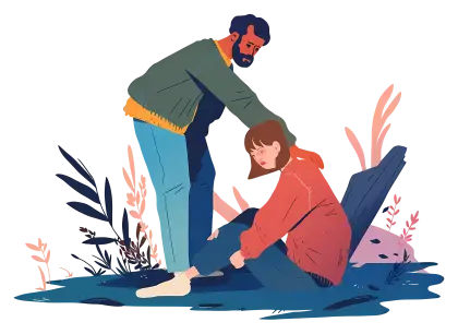 Helping Hand in Nature