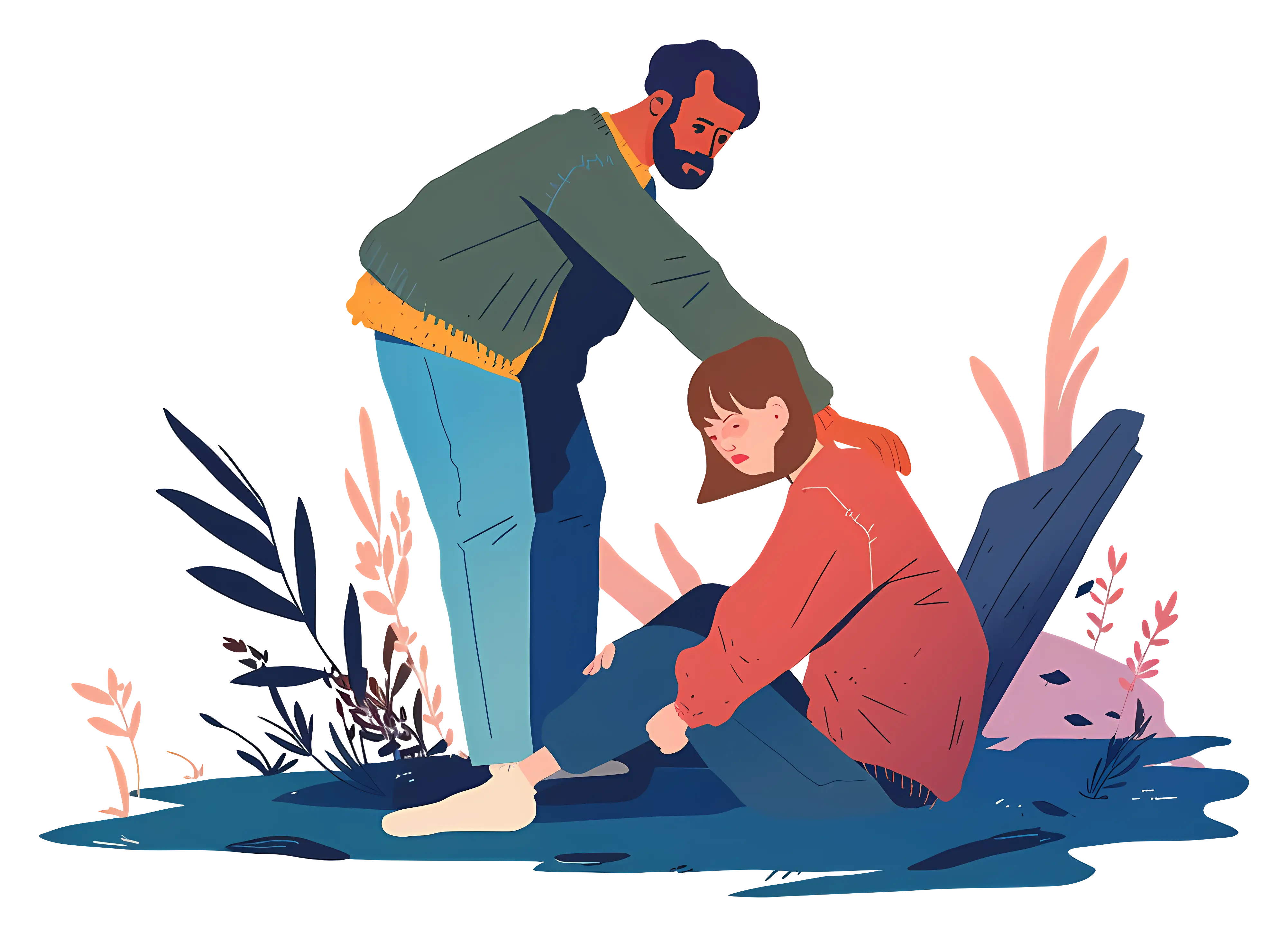 Helping Hand in Nature