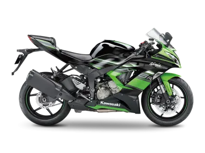 High-Speed Green Sport Motorcycle