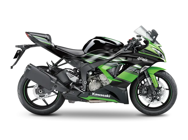 High-Speed Green Sport Motorcycle