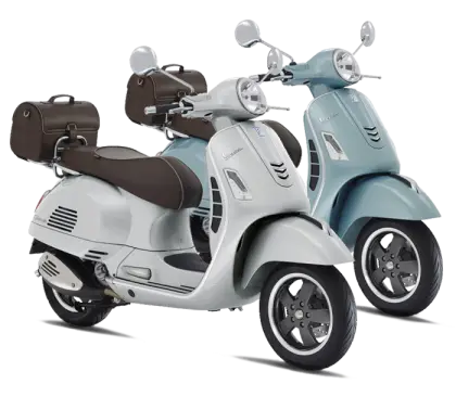 Stylish Retro Scooters in Light Colors