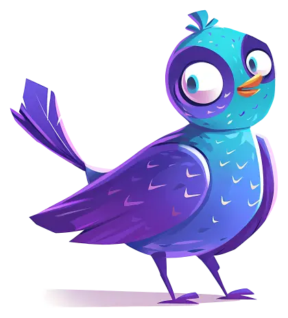 Colorful Cartoon Bird