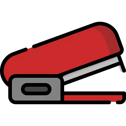 Red Stapler for Office Use