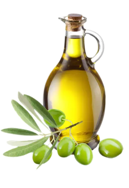 Olive Oil Bottle with Olives