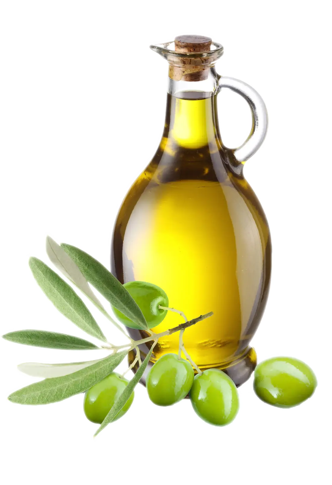 Olive Oil Bottle with Olives