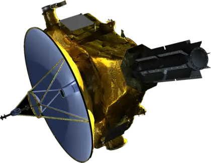 Gold-Colored Space Probe for Space Exploration