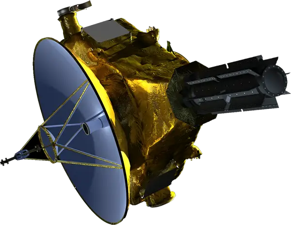 Gold-Colored Space Probe for Space Exploration