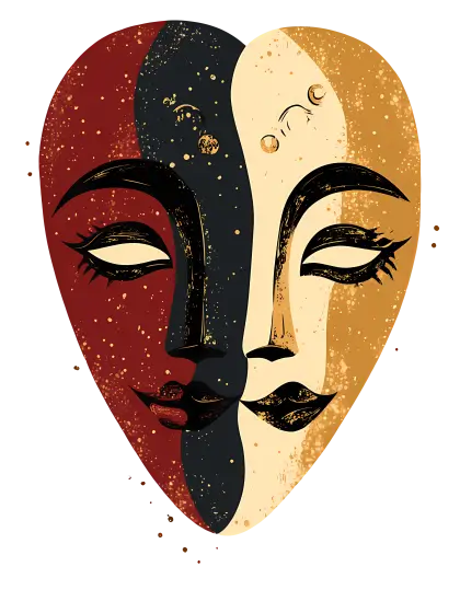 Artistic Dual-Faced Mask