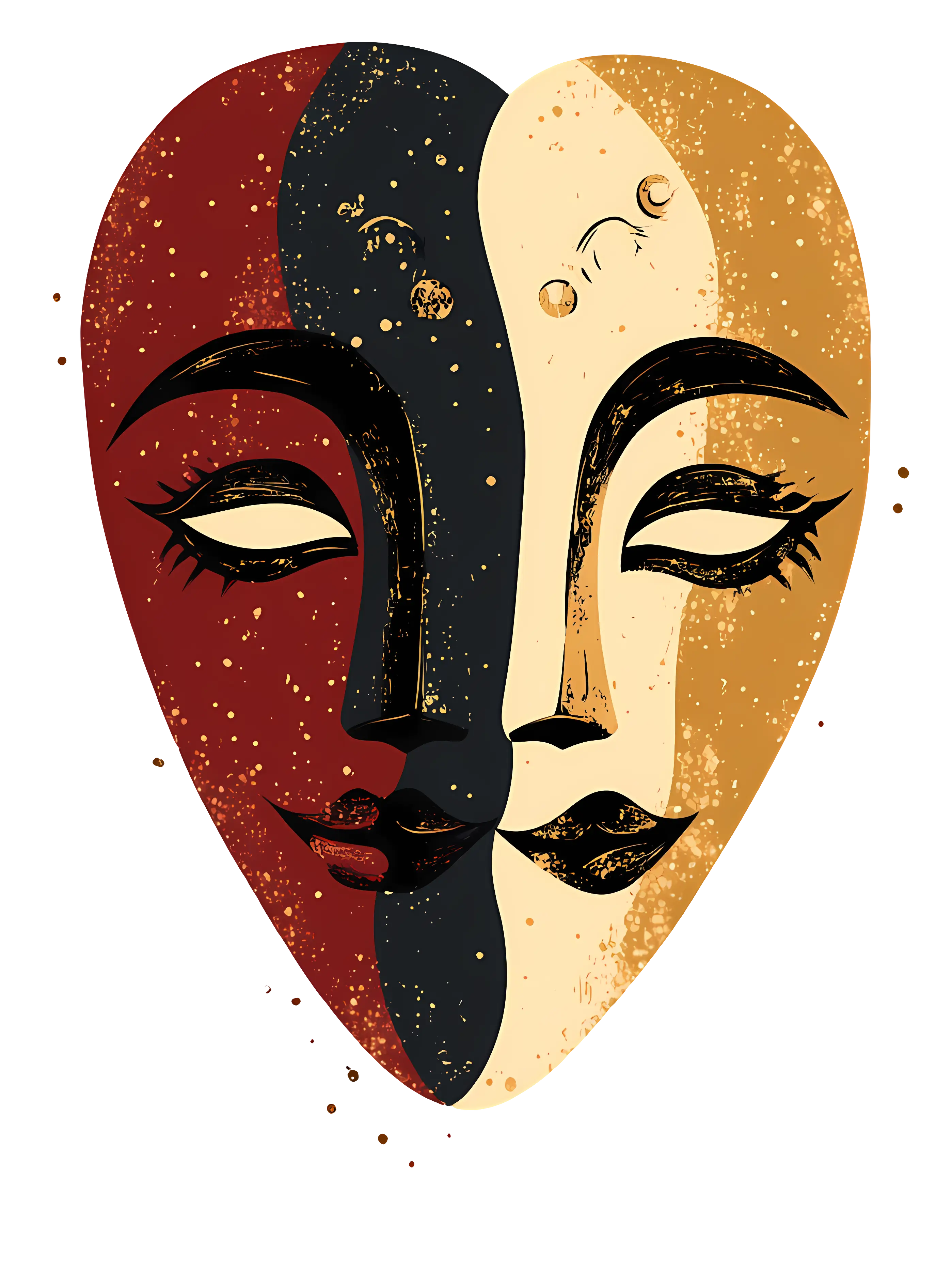 Artistic Dual-Faced Mask