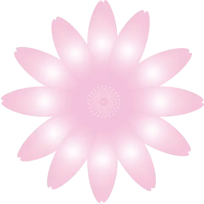 Pink Decorative Flower Design