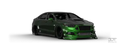 Custom Green Sports Car with Black Details