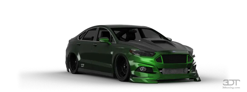 Custom Green Sports Car with Black Details