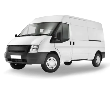 White Cargo Delivery Van