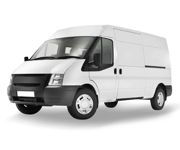 White Cargo Delivery Van