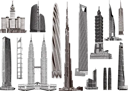 Collection of Modern Skyscrapers
