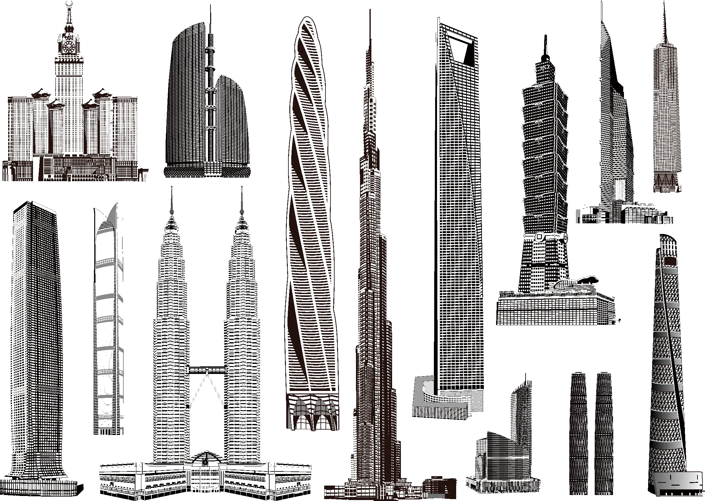 Collection of Modern Skyscrapers
