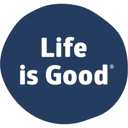 Blue &#039;Life is Good&#039; Inspirational Logo