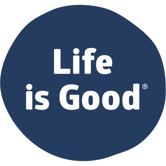 Blue 'Life is Good' Inspirational Logo