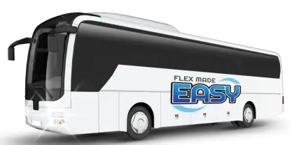 White Bus for Easy Travel