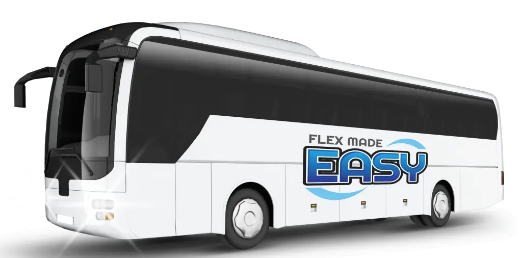 White Bus for Easy Travel