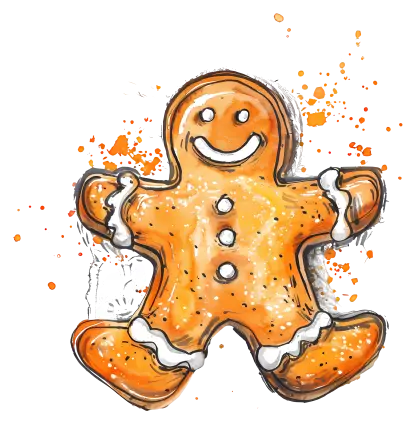 Gingerbread Man Illustration