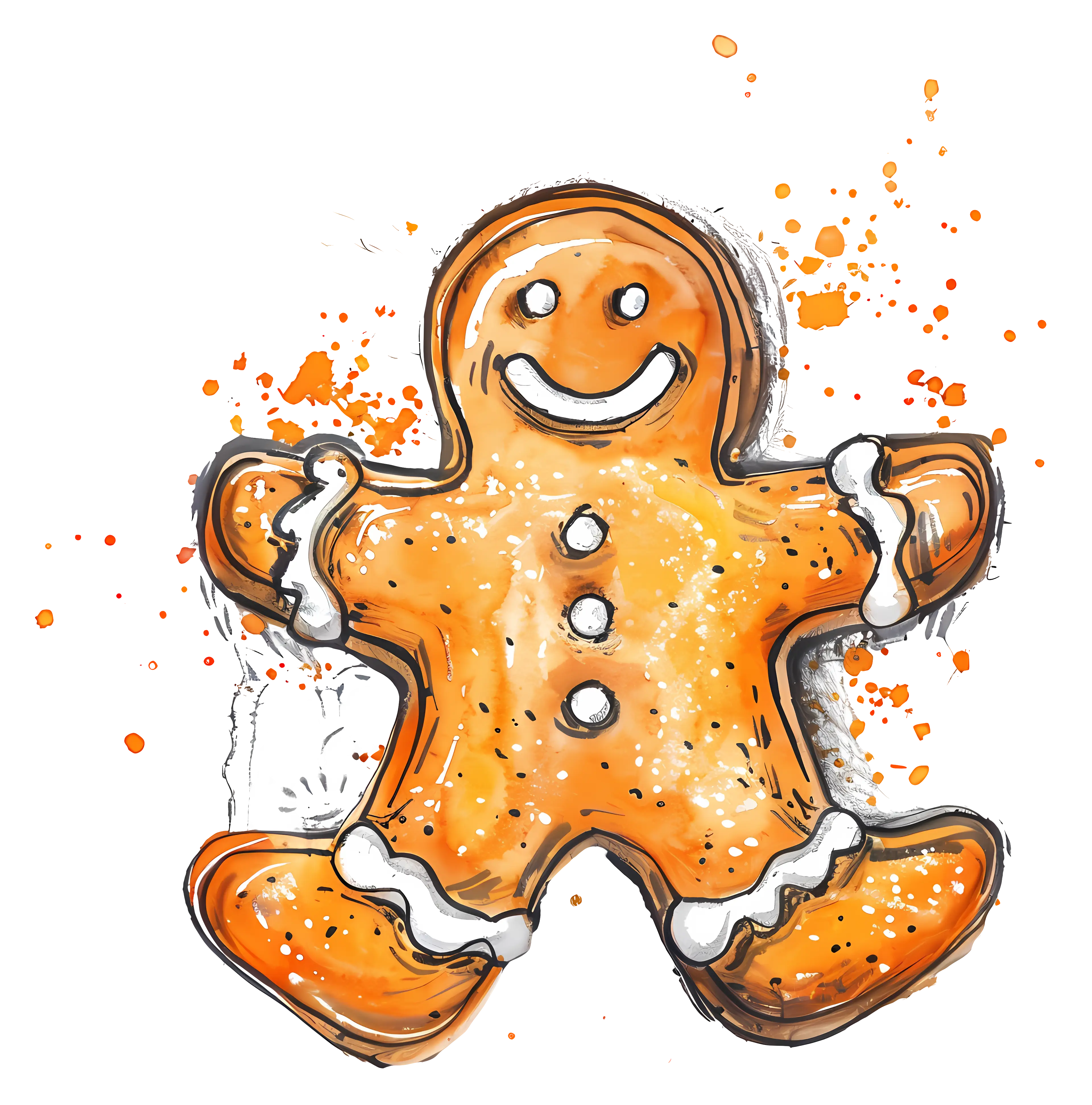 Gingerbread Man Illustration