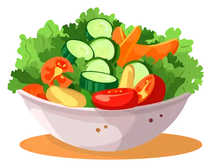 Colorful Vegetable Salad Bowl