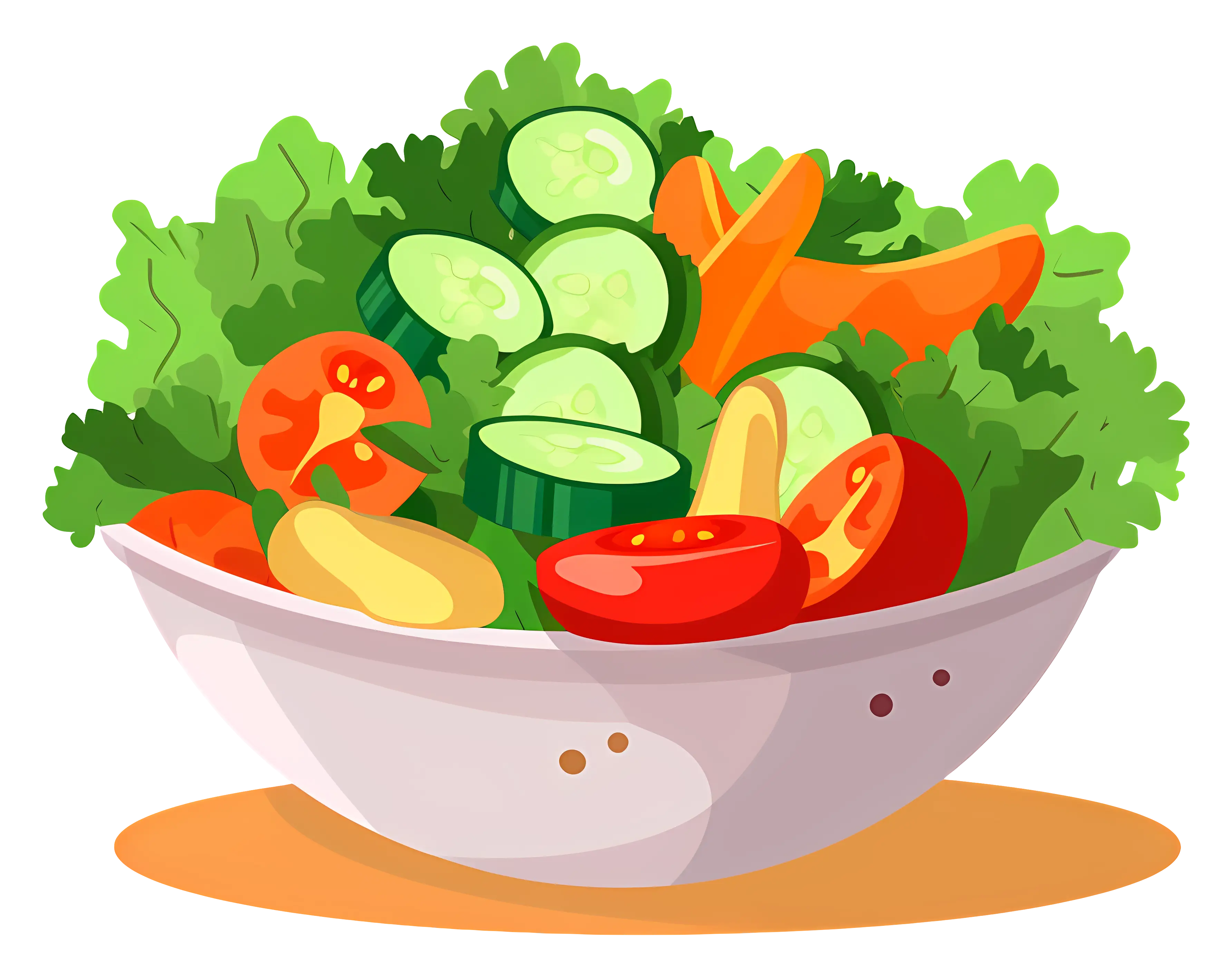 Colorful Vegetable Salad Bowl