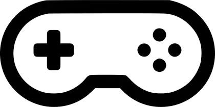 Game Controller Icon in Minimalist Design