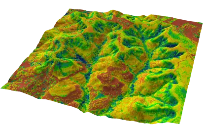 3D Terrain Model for Topographical Analysis