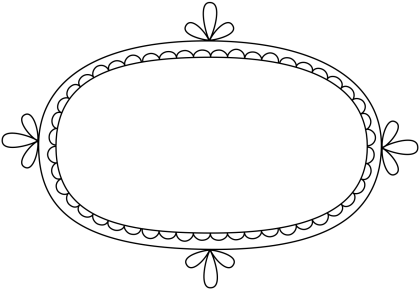 Decorative Oval Frame