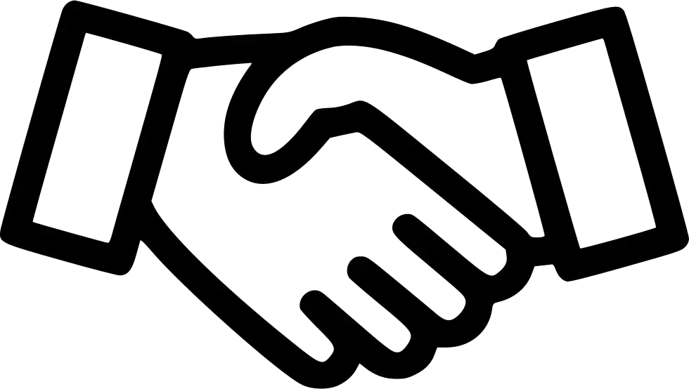 Handshake Icon Representing Cooperation