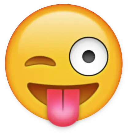 Playful Winking Emoji with Tongue