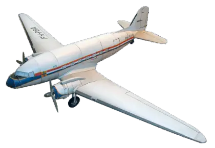 Retro-Style Vintage Airplane Illustration