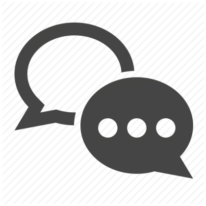 Chat Bubbles Icon for Messaging Apps