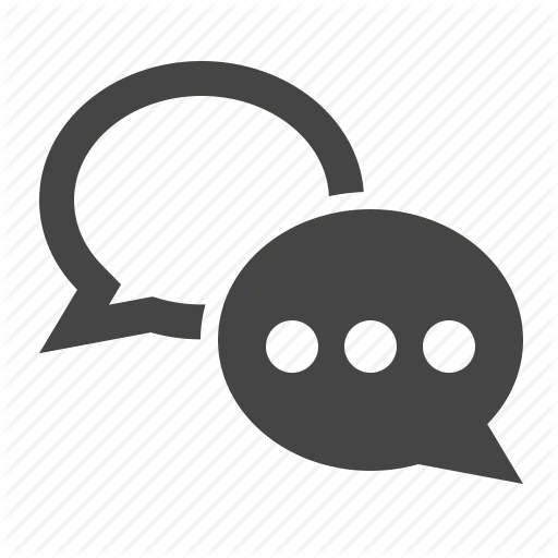 Chat Bubbles Icon for Messaging Apps